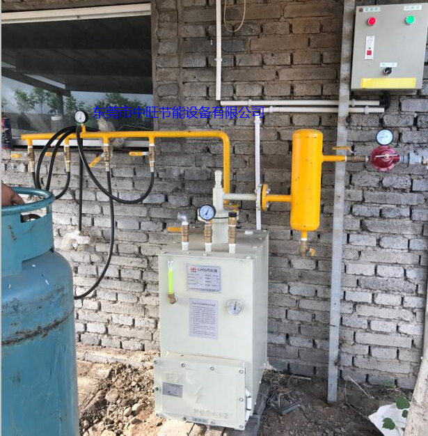 100KG落地式汽化器配套杭州中能锅炉安装实例