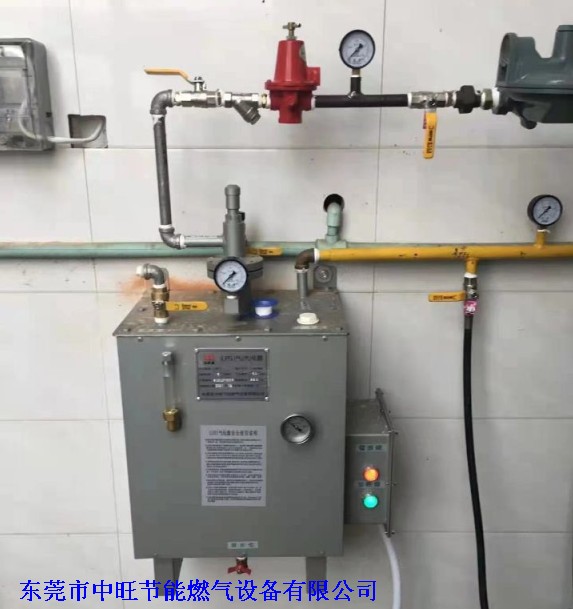 50KG壁挂式液化气汽化器配套燃烧机安装实例