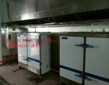 ZW-J60型燃气蒸汽机配套蒸饭柜安装实例